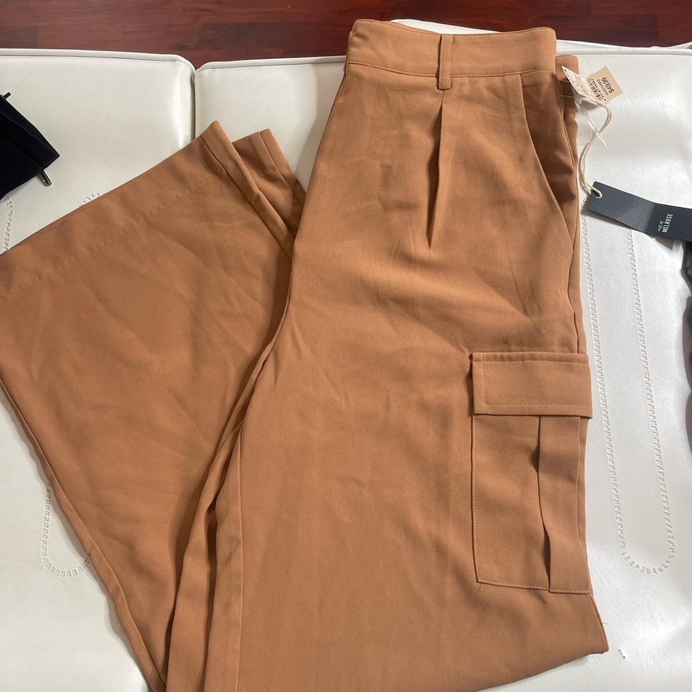 Tilly's Tan Cargo Pants with High Waist and Relaxed Fit